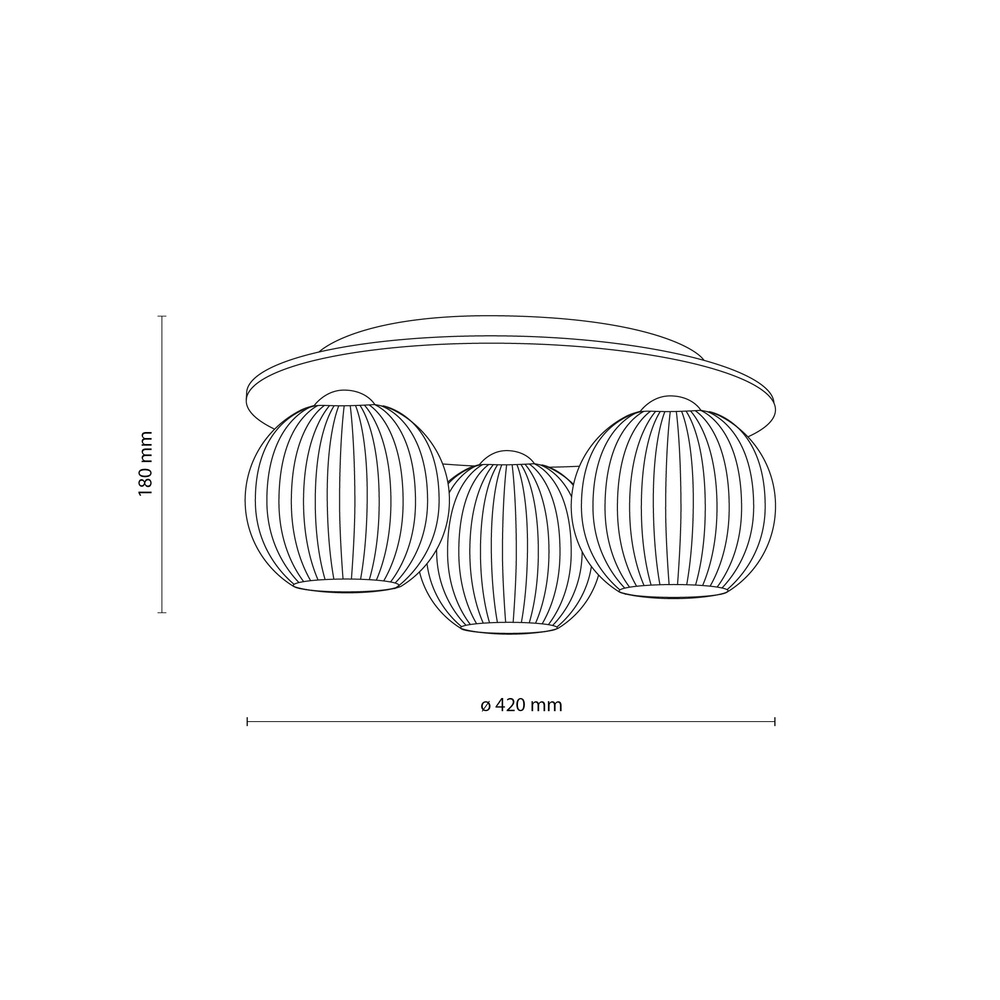 VIRLO WHITE LAMPA SUFITOWA 3XE14
