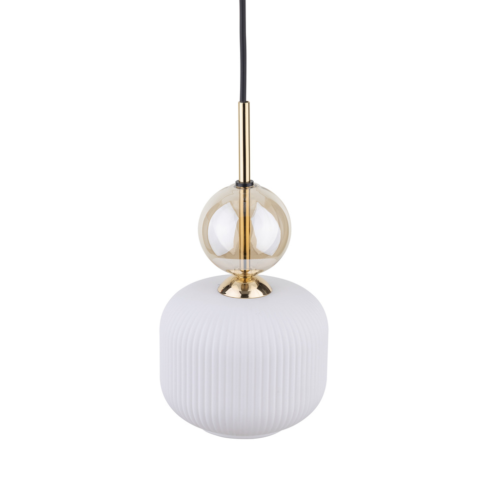 SOPHIA COGNAC WHITE LAMPA WISZACA 1XE14
