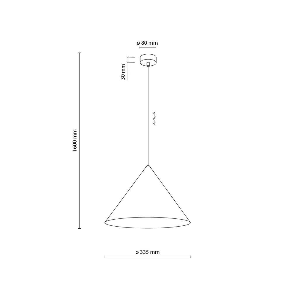 CONO L NEW BROWN LAMPA WISZĄCA 1XE27