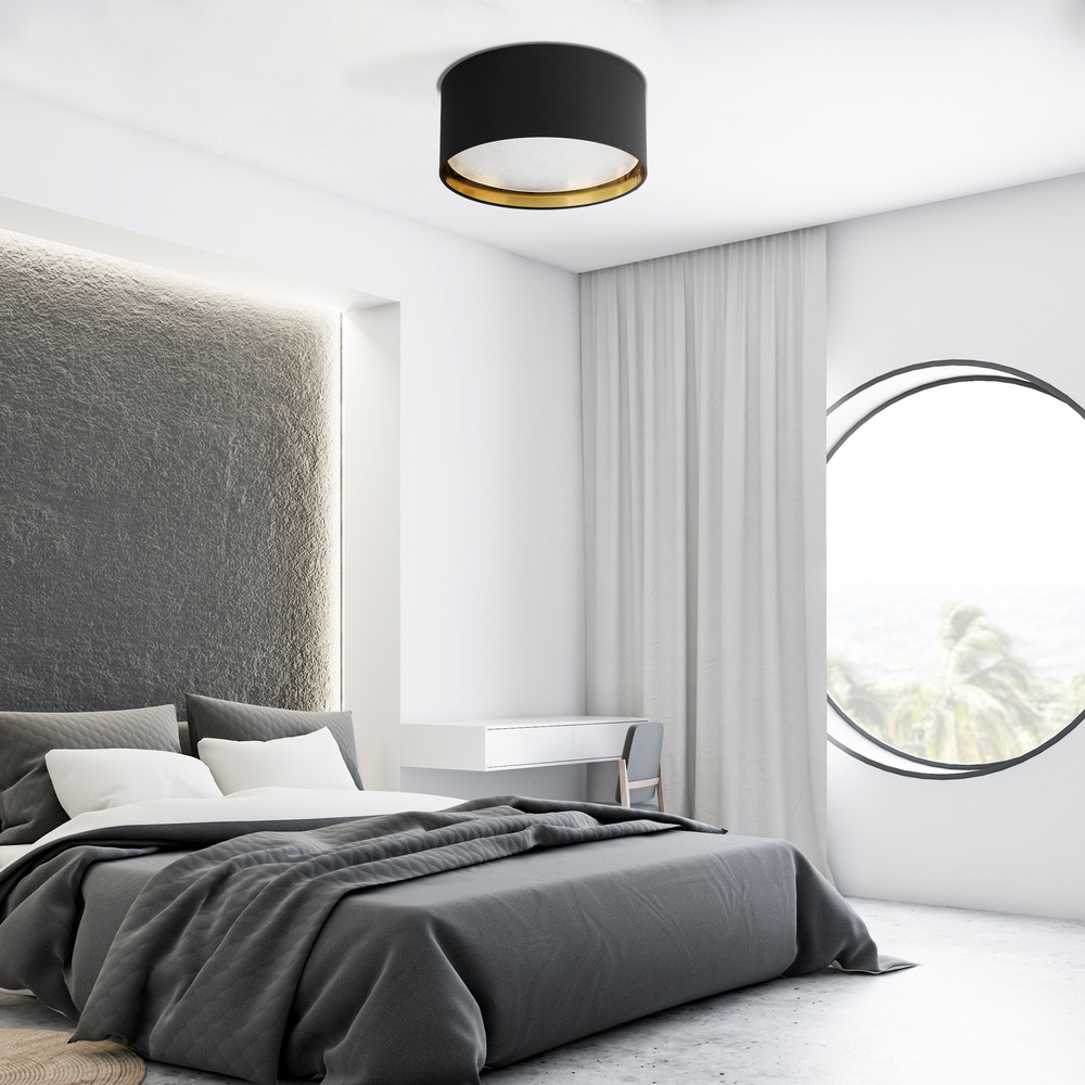 BILBAO BLACK/GOLD LAMPA SUFITOWA 4 450