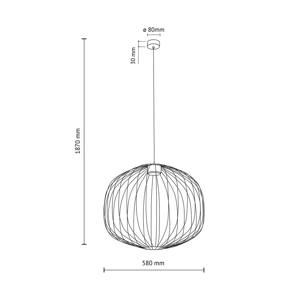 SPHERA M BLACK LAMPA WISZĄCA 1XGX53