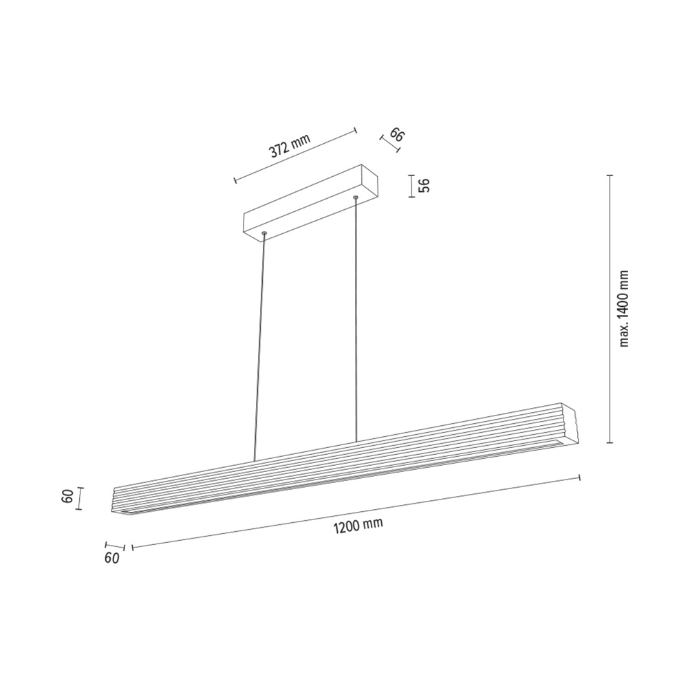 Lampa wisząca RIFLET drewno dębowe DIMM Up&Down 1037418900000