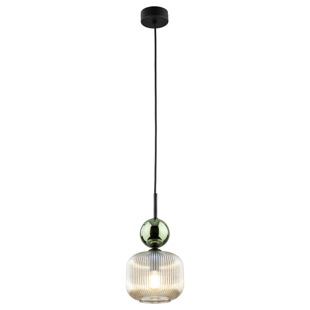 SOPHIA GREEN COGNAC LAMPA WISZĄCA 1XE14