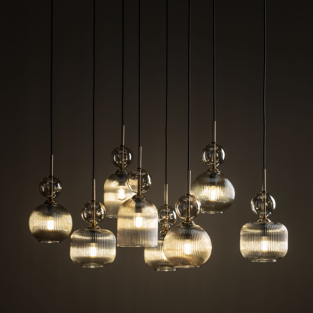 SOPHIA COGNAC LAMPA WISZĄCA 8XE14