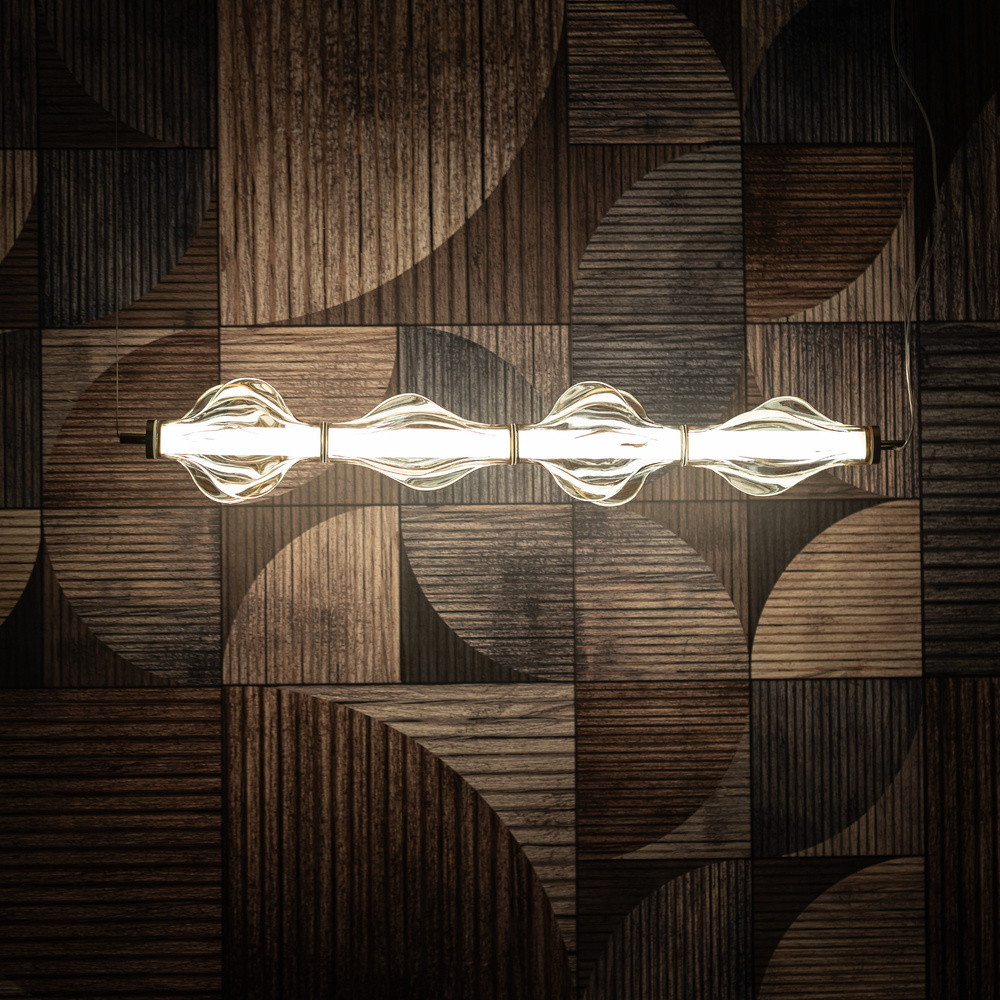 ELVA BRASS LAMPA WISZĄCA LED 30W