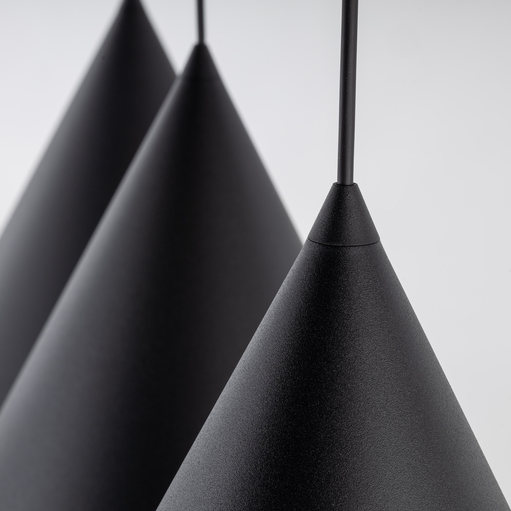 CONO BLACK LAMPA WISZĄCA L 3 LISTWA