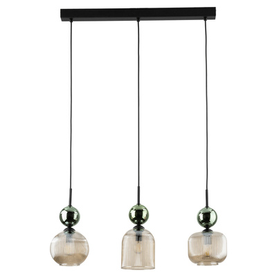 SOPHIA GREEN COGNAC LAMPA WISZĄCA 3XE14