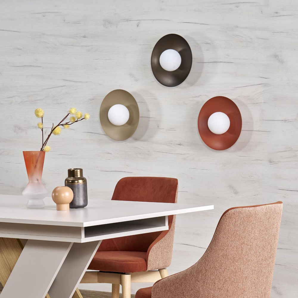 SLATE BLACK GLASS KINKIET 1XG9