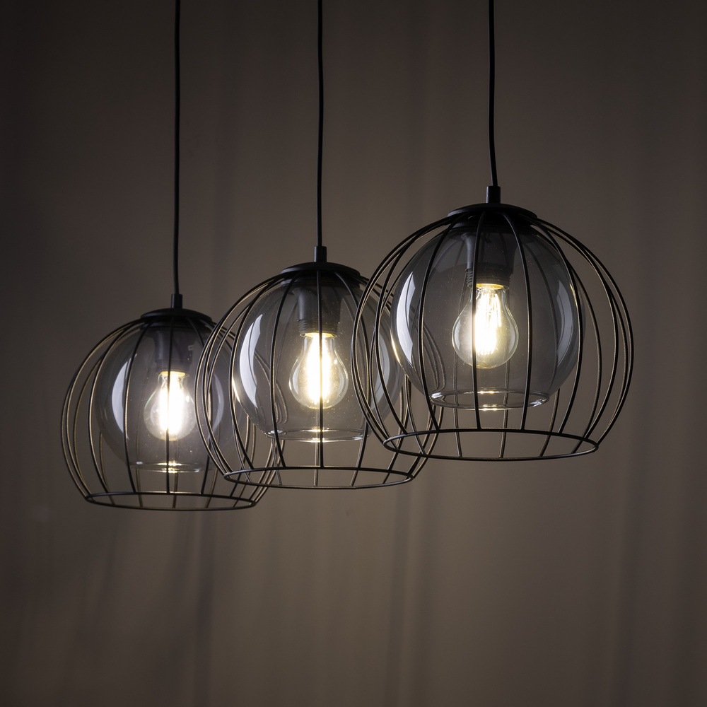 UNIVERSO BLACK LAMPA WISZĄCA 3 PŁ
