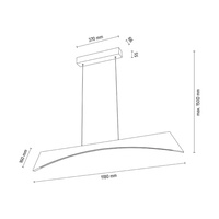 Lampa wisząca ZIAD drewno dębowe DIMM Up&Down 1017402200000