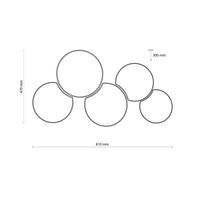 MONA WHITE LAMPA SUFITOWA 5 PŁ