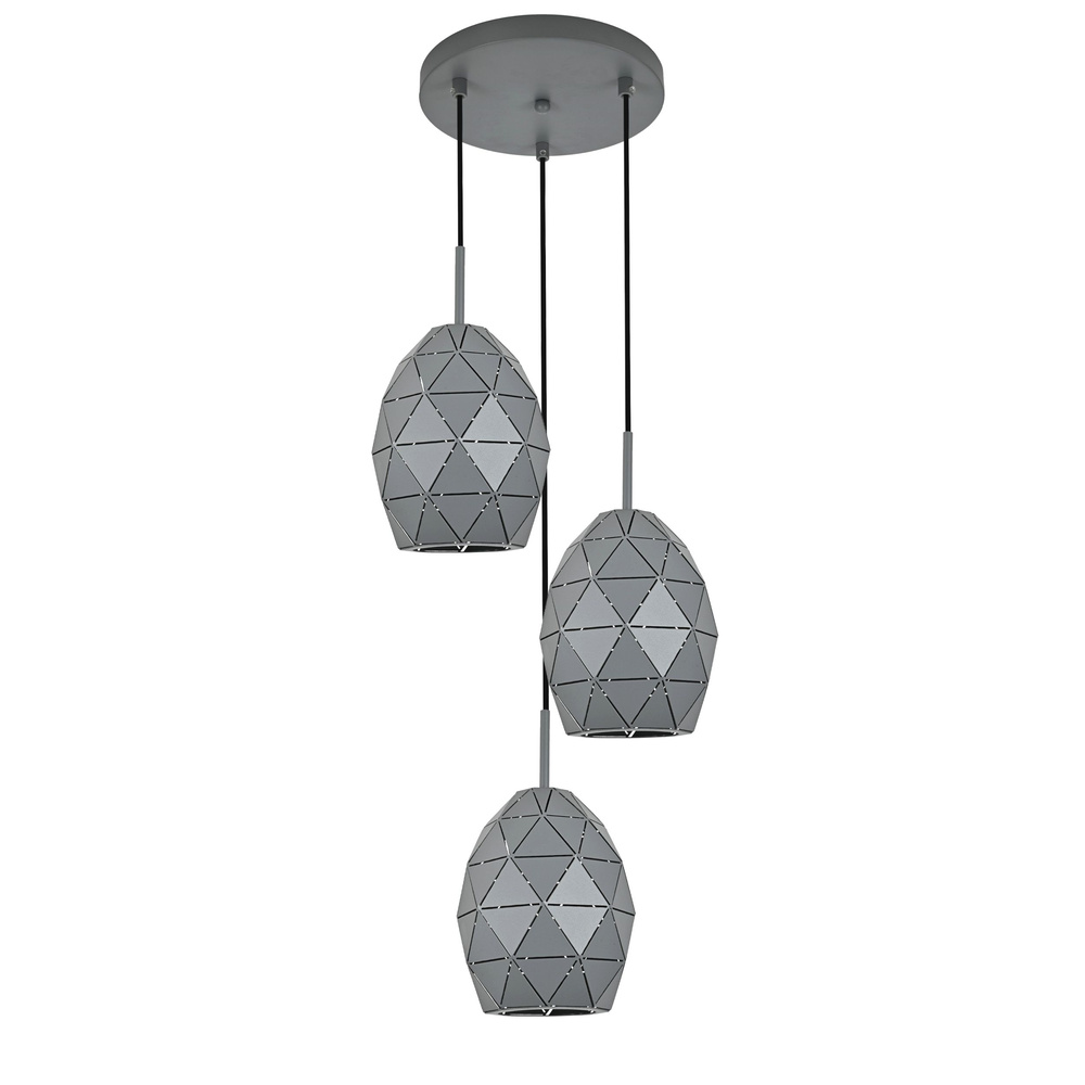 EGANA GRAPHITE LAMPA WISZĄCA 3XE27