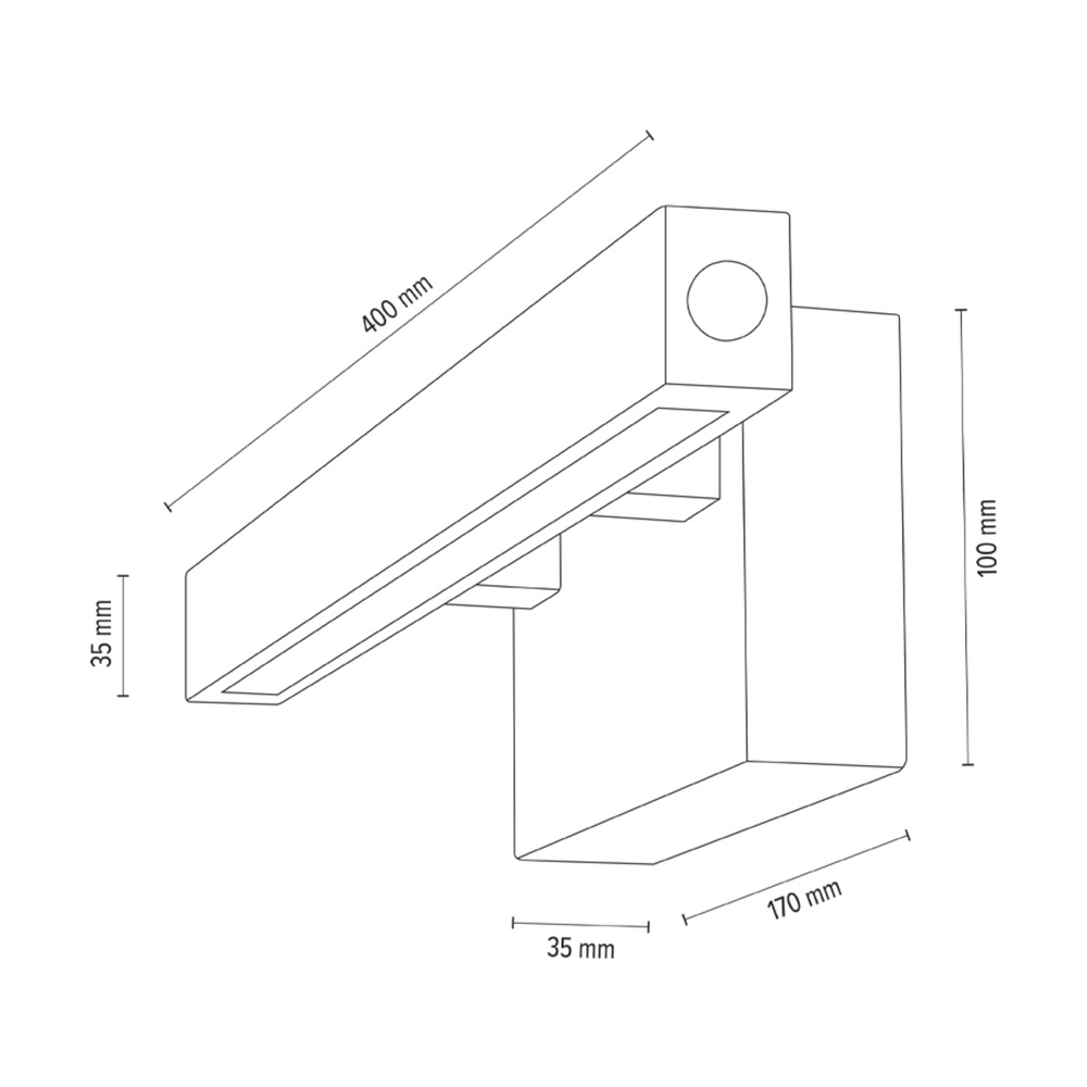 Kinkiet SMAL drewno dębowe DIMM 2017401100000