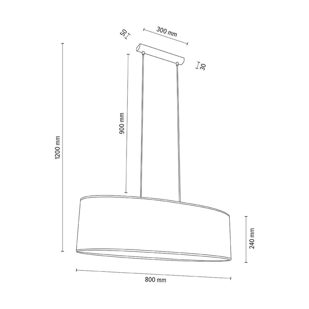 Lampa wisząca MERCEDES drewno dębowe 1027400411540