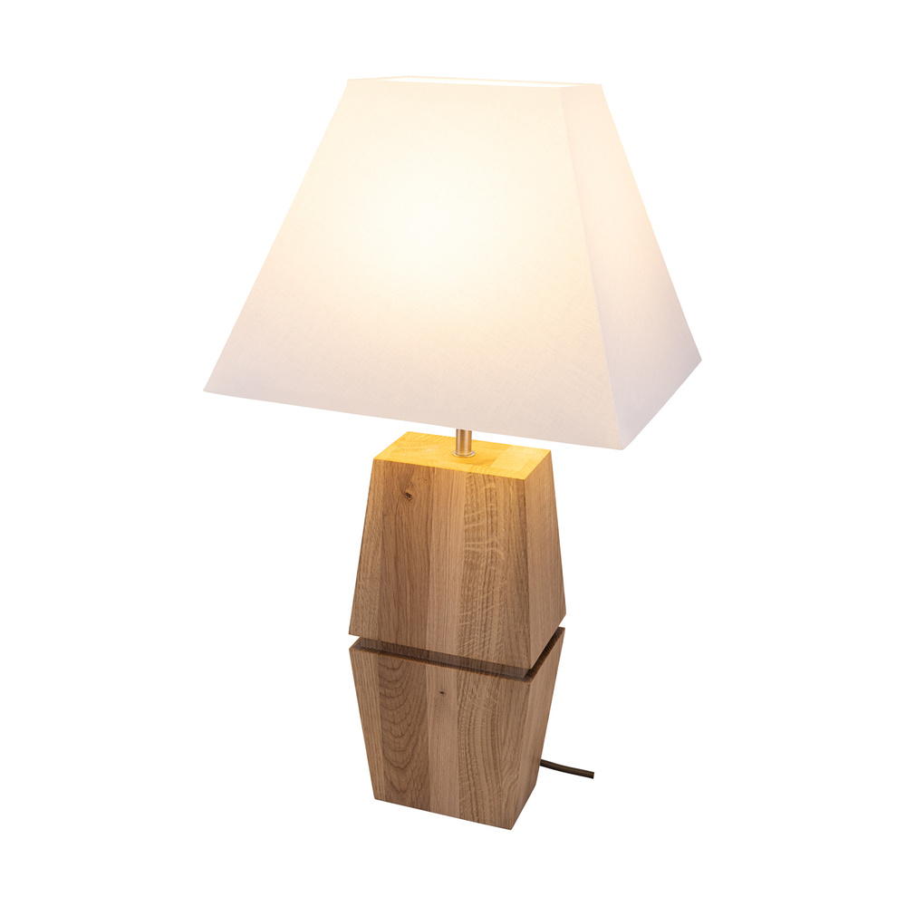 Lampa stołowa LOGAN drewno dębowe 7017412511793