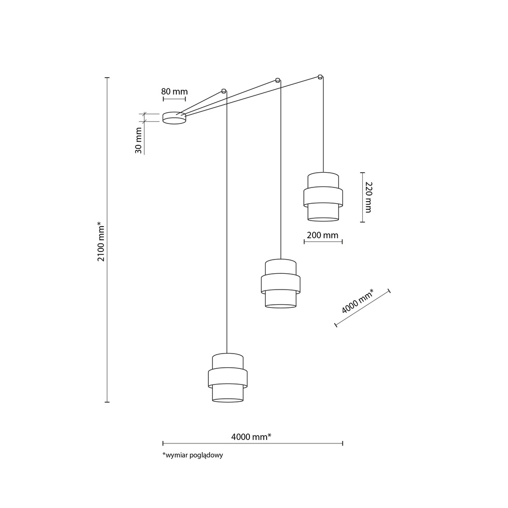 CALISTO JUTA LAMPA WISZĄCA 3