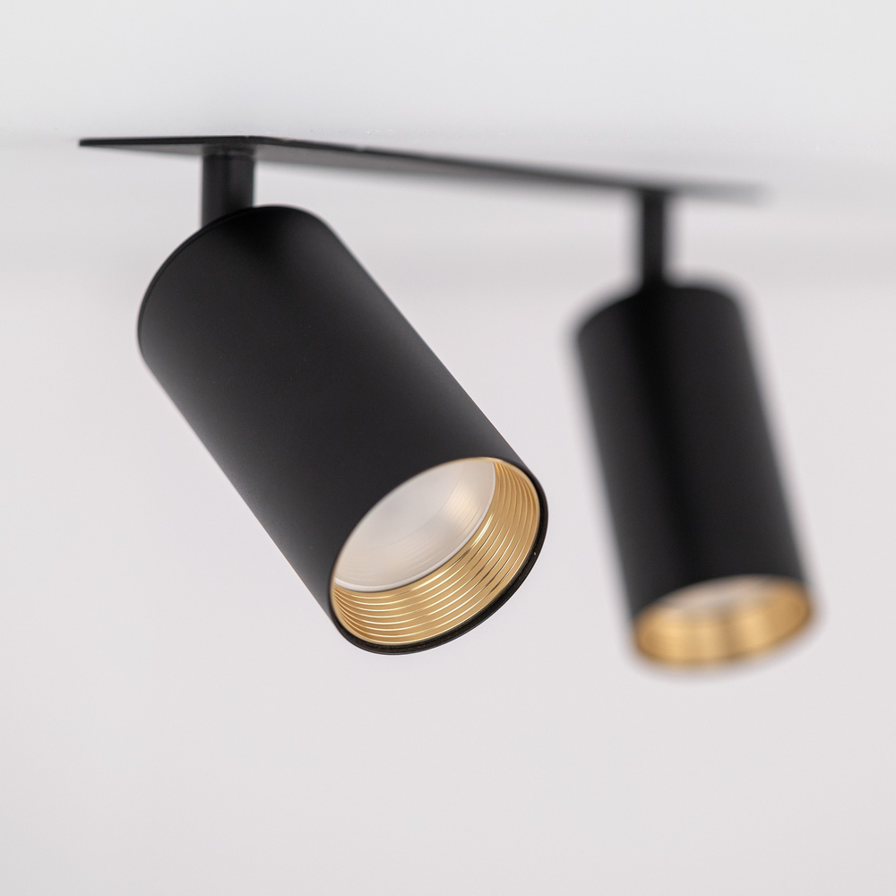 AMIS BLACK 2XGU10 PODTYNKOWY