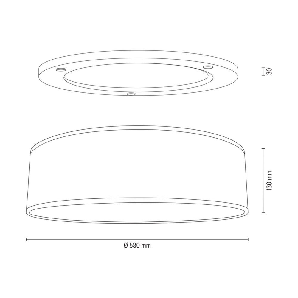 Lampa sufitowa MERCEDES drewno dębowe 4047400311532