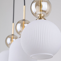 SOPHIA COGNAC WHITE LAMPA WISZĄCA 3XE14