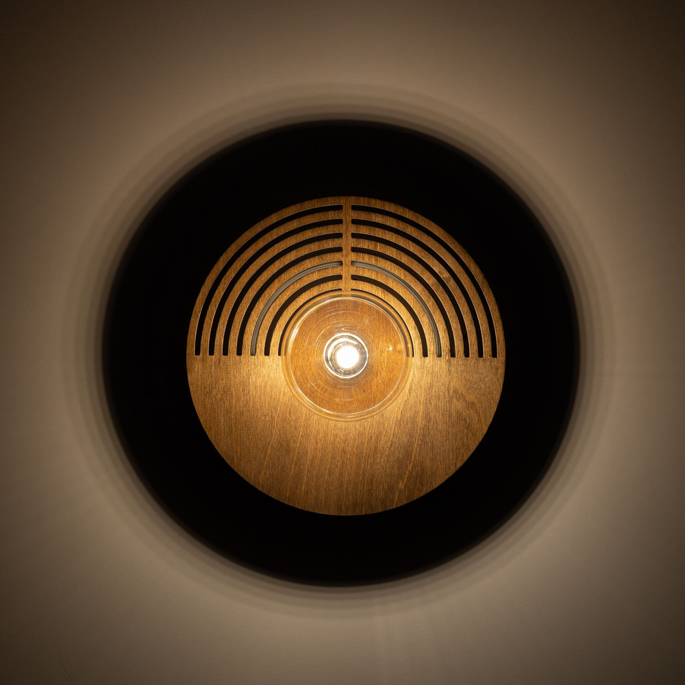 LUNAR WOOD KINKIET 1XG9 250