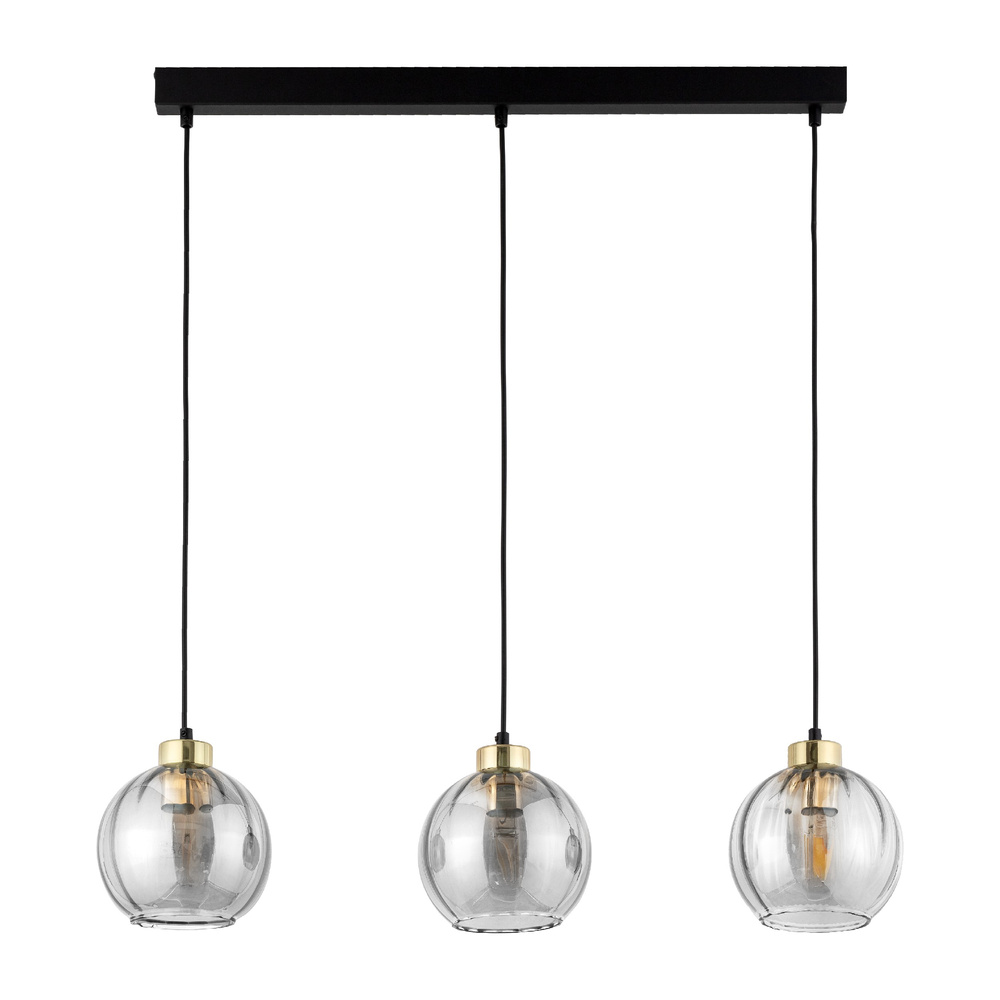 DEVI TRANSPARENT LAMPA WISZĄCA 3 LISTWA