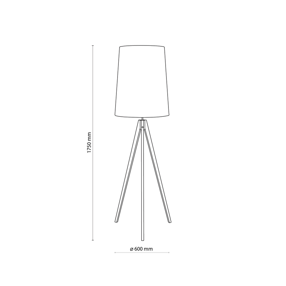 WALZ BLACK LAMPA PODŁOGOWA 1 FSC 100%, SA-COC-006060