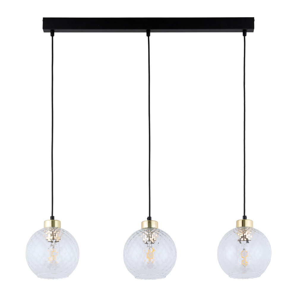 DEVON LAMPA WISZĄCA 3 LISTWA TRANSPARENT