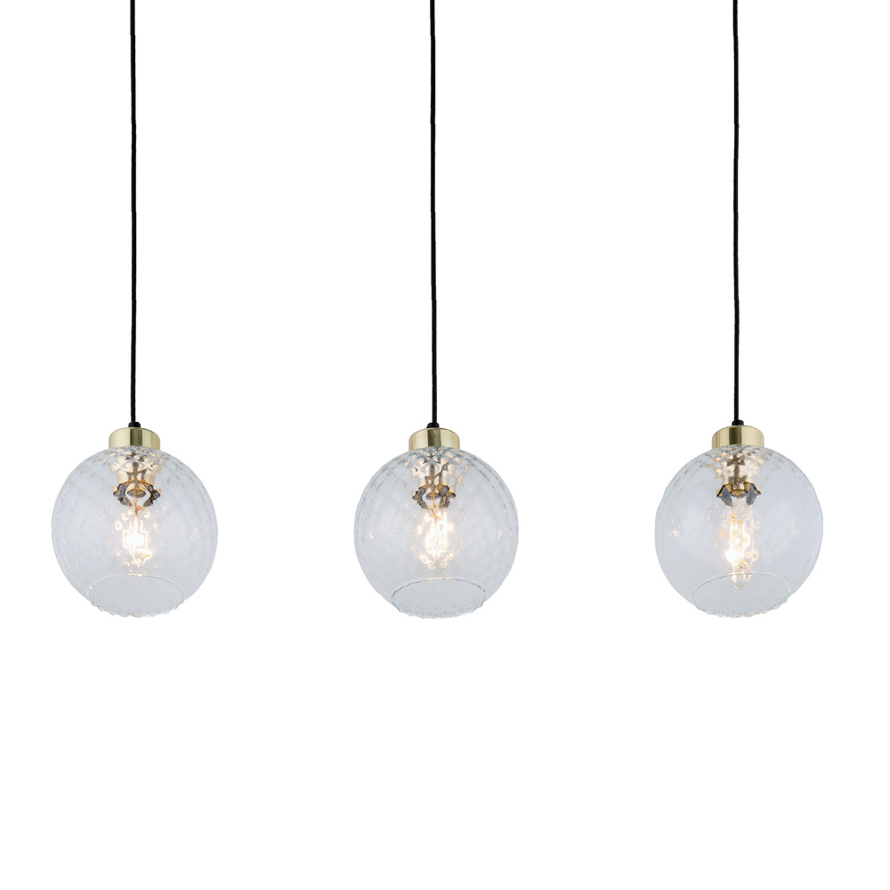 DEVON LAMPA WISZĄCA 3 LISTWA TRANSPARENT