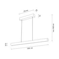 Lampa wisząca CONOR drewno dębowe DIMM Up&Down 1017401100000