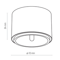 MORIS WHITE LAMPA SUFITOWA 1 PŁ