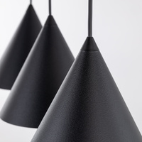 CONO BLACK LAMPA WISZĄCA S 3 LISTWA