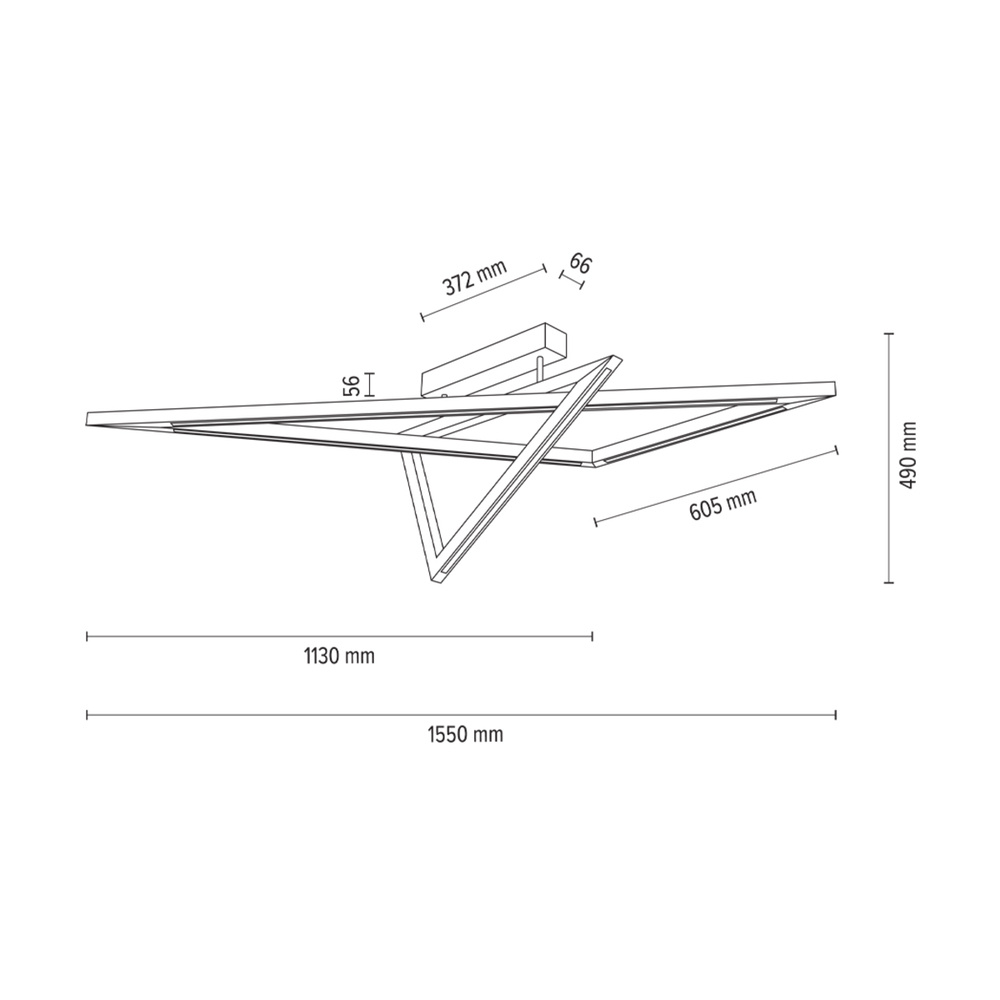 Lampa sufitowa VINCI drewno dębowe 4027417900000