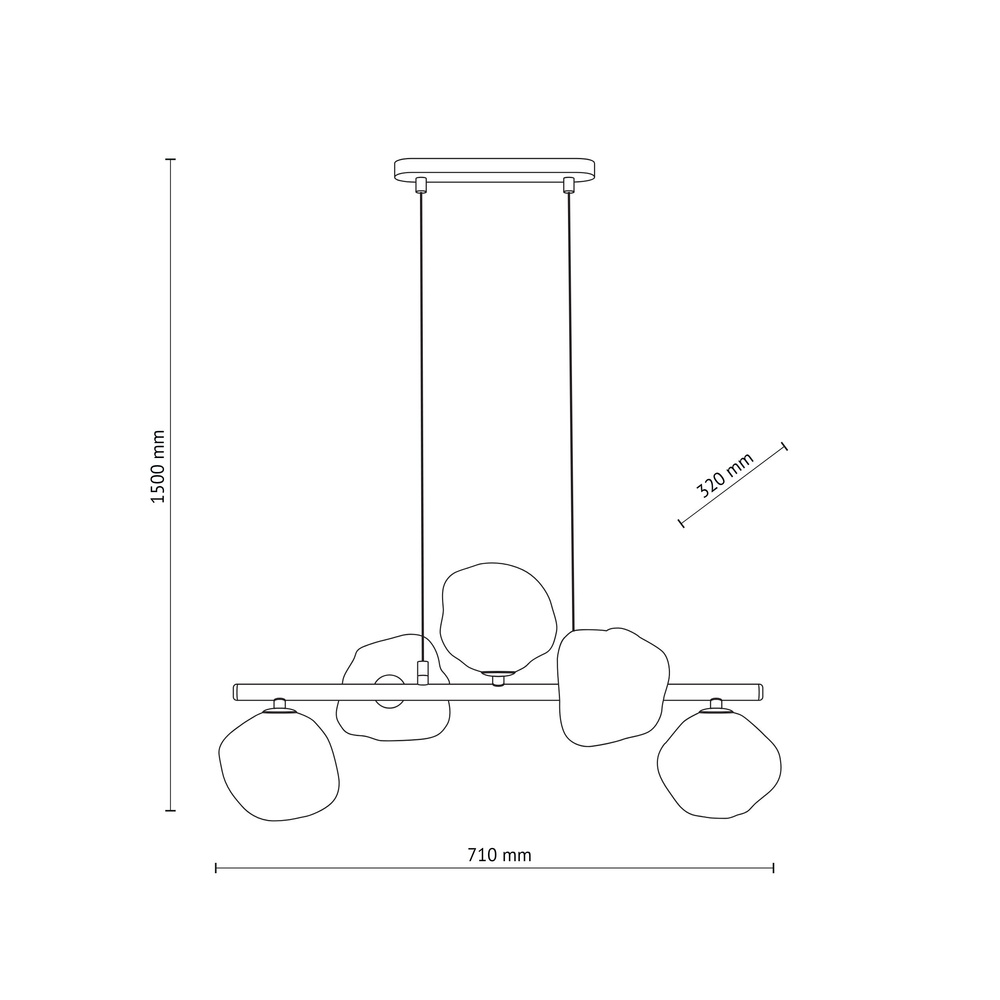 LAVA SABIA LAMPA WISZĄCA 5XG9