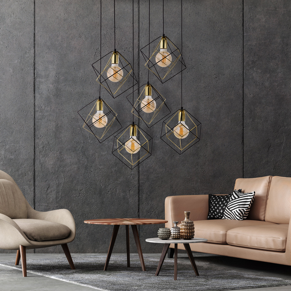 ALAMBRE LAMPA WISZĄCA 6 PŁ CZ/ZŁ