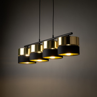 HILTON BLACK/GOLD LAMPA WISZĄCA 4