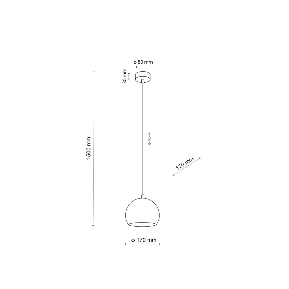 ZOE BROWN LAMPA WISZACA 1 S