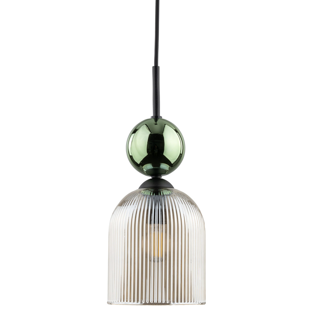 SOPHIA GREEN COGNAC LAMPA WISZĄCA 1XE14