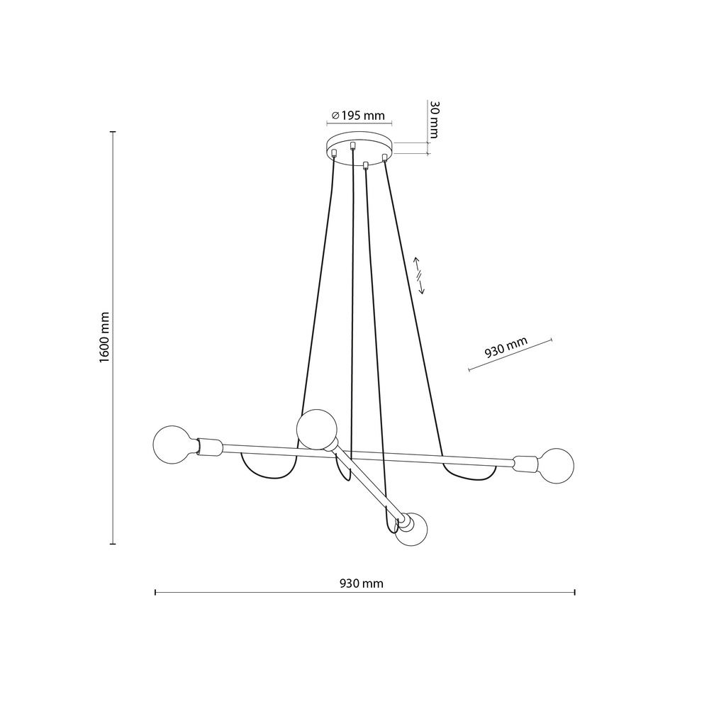 HELIX WOOD ORZECH LAMPA WISZĄCA 4