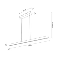 Lampa wisząca SMAL drewno dębowe DIMM Up&Down 1017403600000