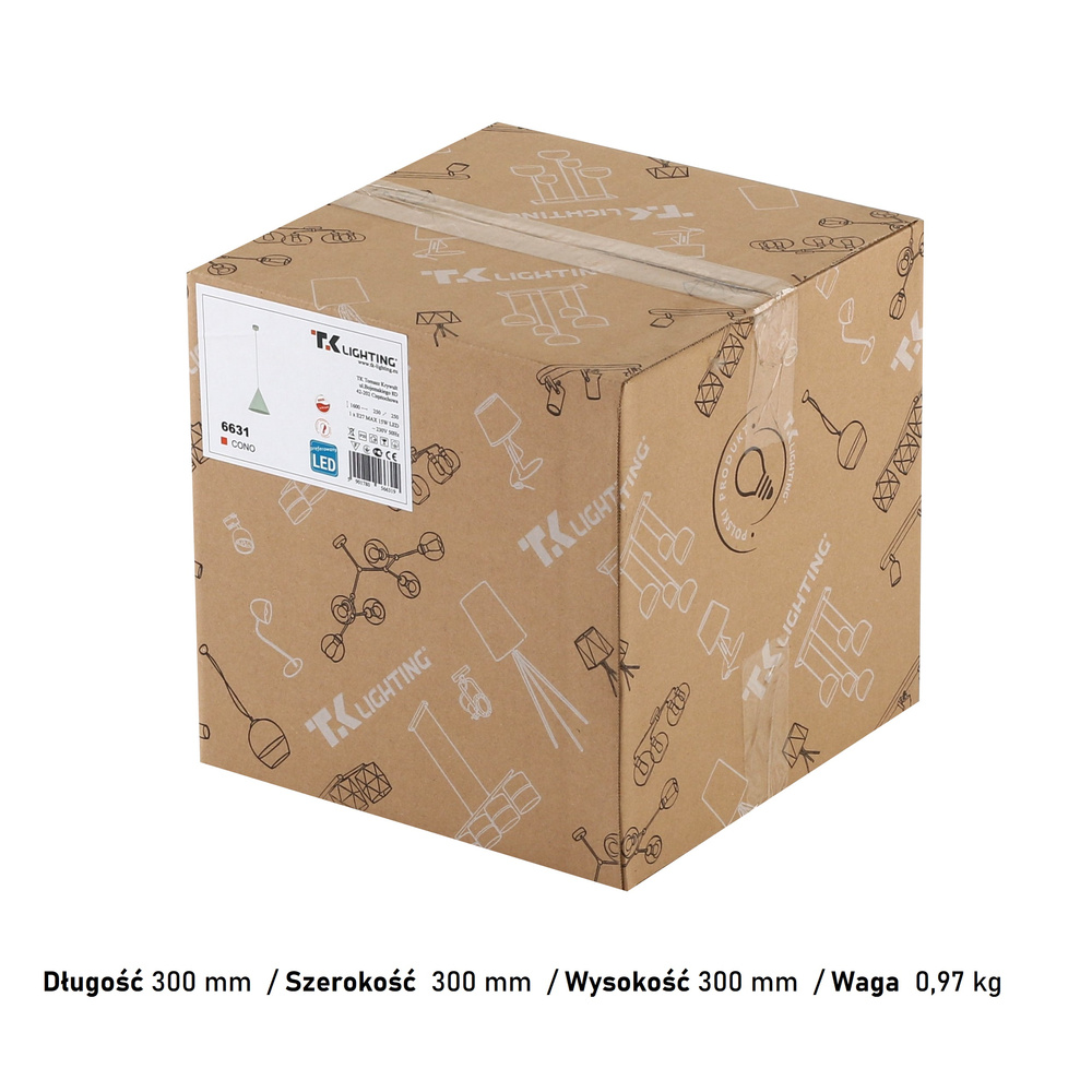 CONO BEIGE LAMPA WISZĄCA 1 M