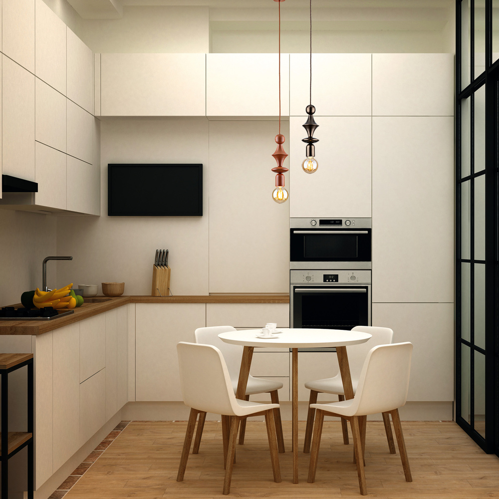 TOWER BROWN LAMPA WISZACA 1XE27