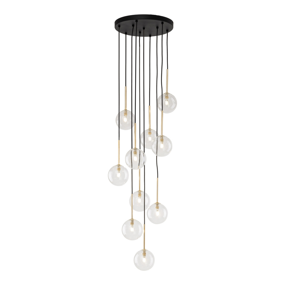 NILOS BLACK / GOLD LAMPA WISZĄCA 10