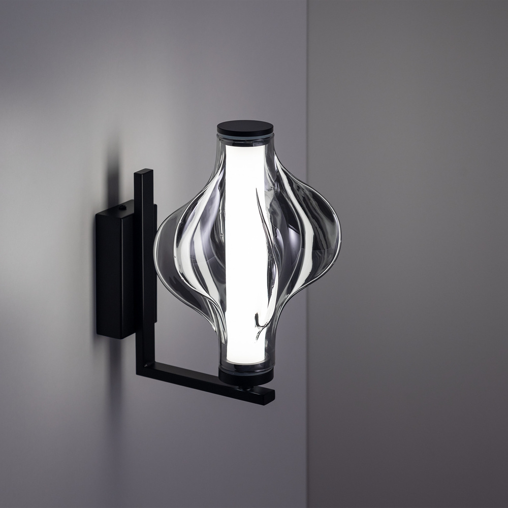 ELVA BLACK KINKIET LED 8W