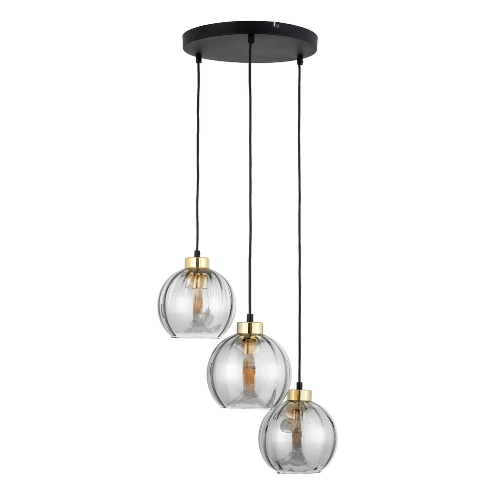 DEVI TRANSPARENT LAMPA WISZĄCA 3 KOŁO