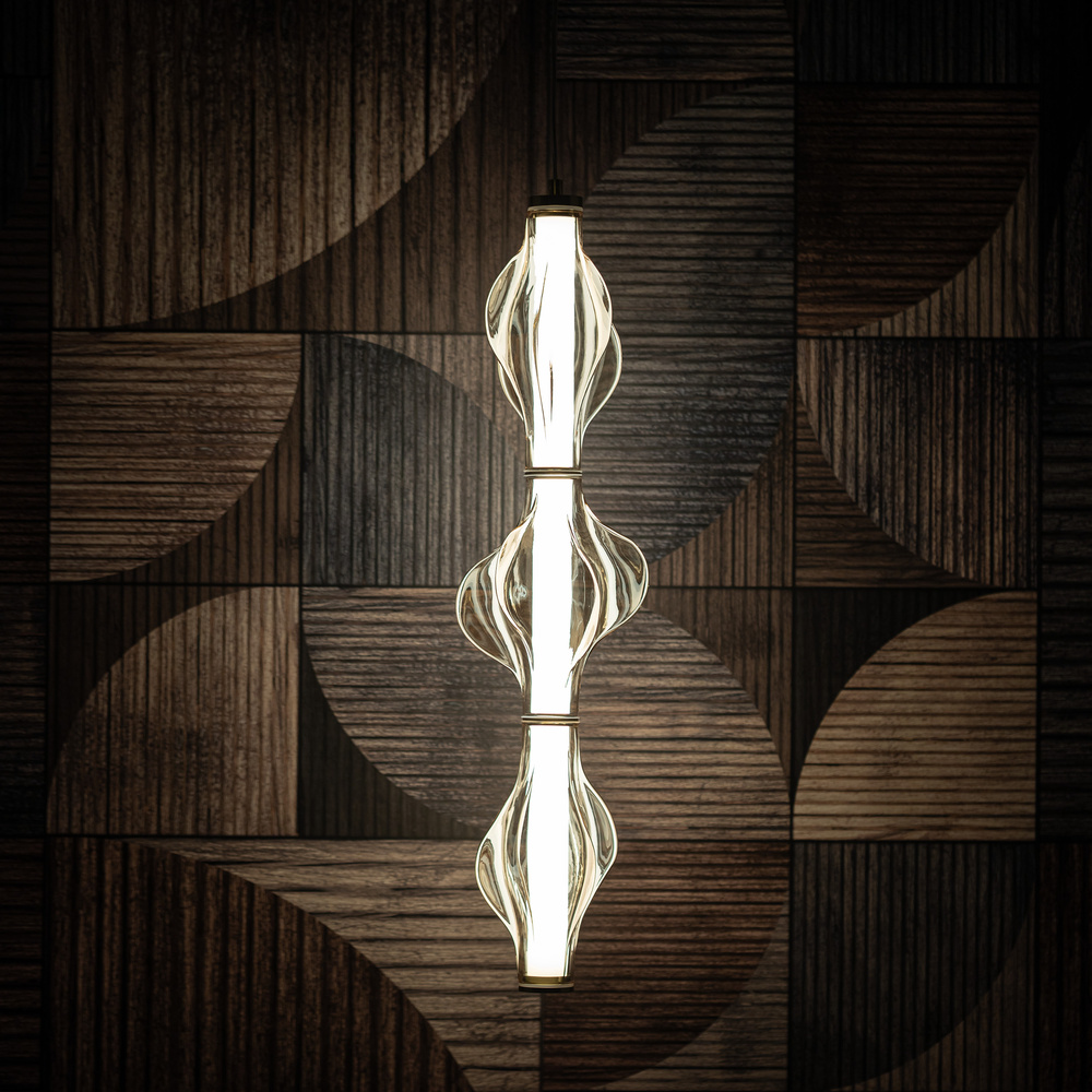 ELVA BRASS LAMPA WISZĄCA LED 22W