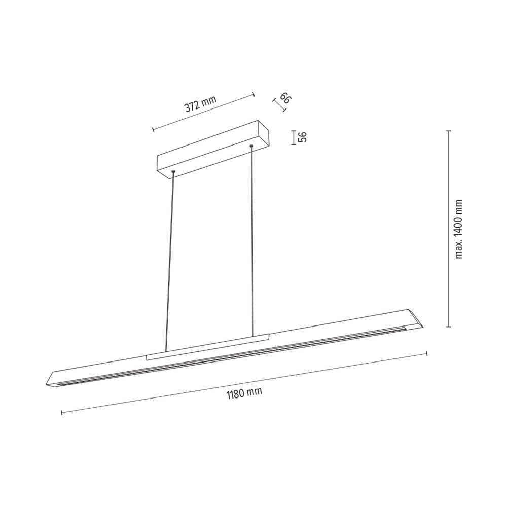 Lampa wisząca JONAS drewno dębowe DIMM Up&Down 1017401600000