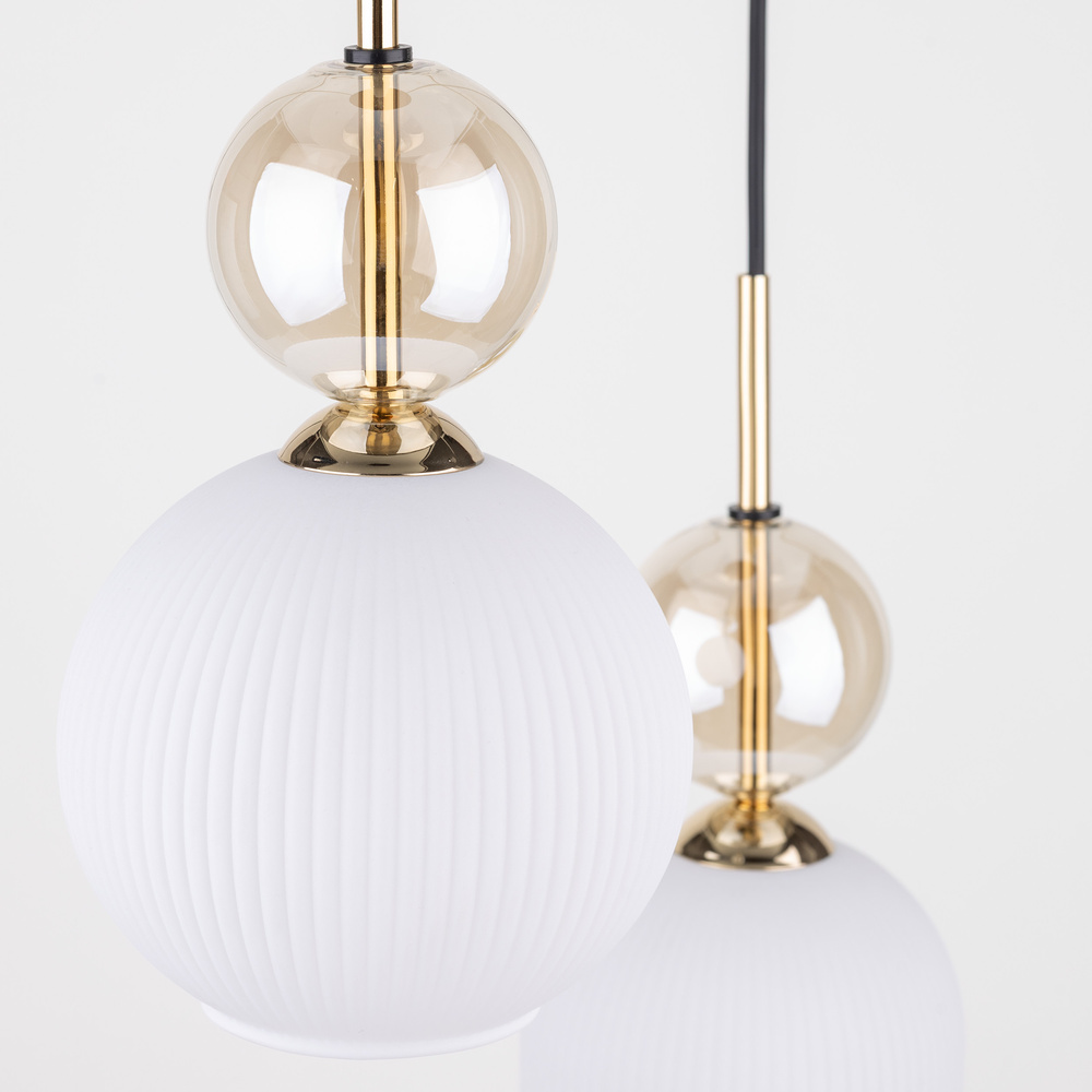 SOPHIA COGNACWHITE LAMPA WISZACA 3XE14