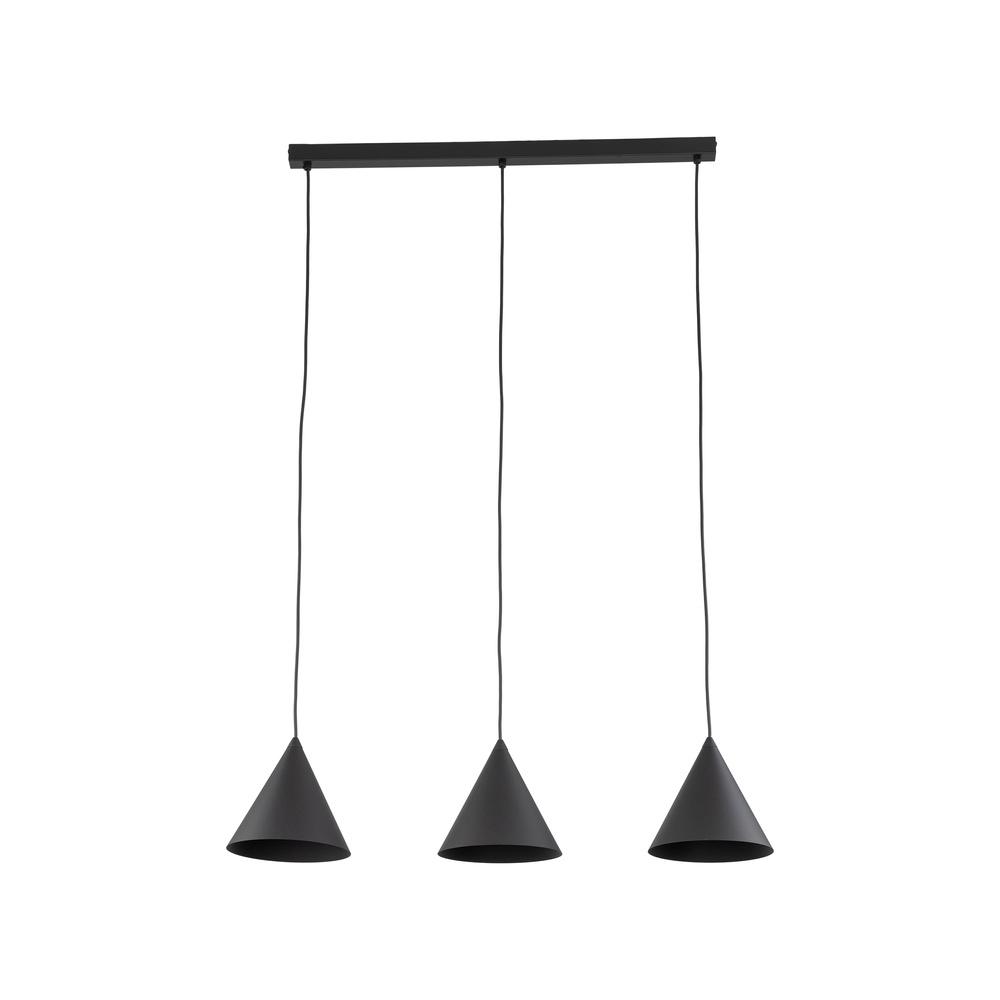 CONO BLACK LAMPA WISZĄCA S 3 LISTWA