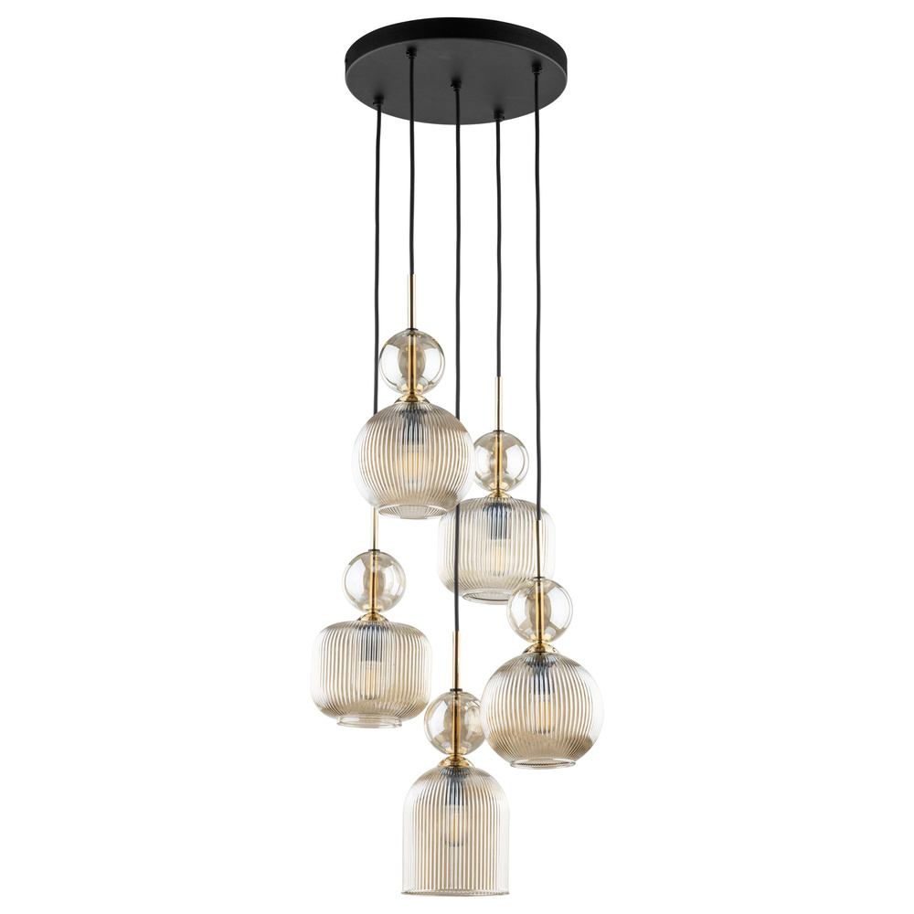 SOPHIA COGNAC LAMPA WISZACA 5XE14