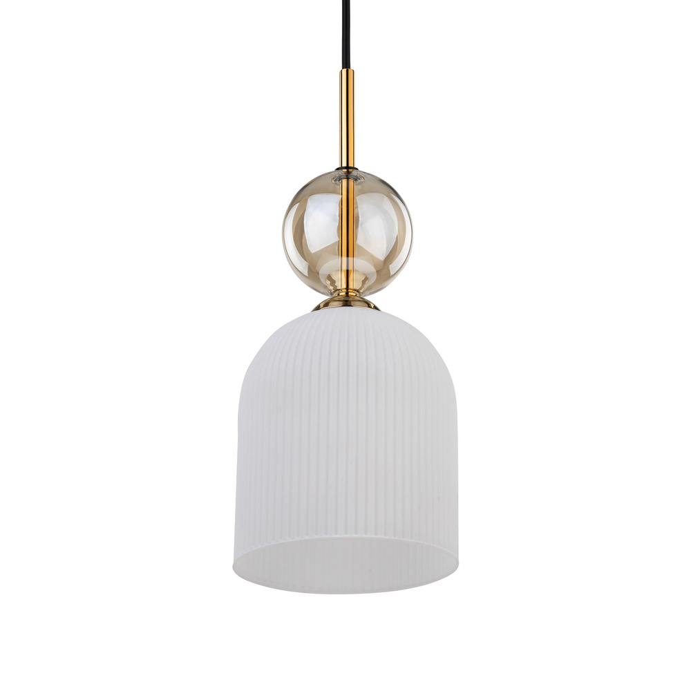 SOPHIA COGNAC WHITE LAMPA WISZACA 1XE14
